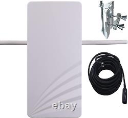 HD Free TV Unlimited Antenna and RG6 Cabling, Over Air Digital HDTV Indoor Outdoo