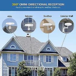 HDTV Antenna 360° Omni-Directional Reception Amplified Outdoor TV Antenna