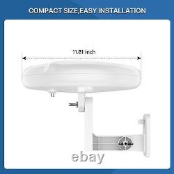 HDTV Antenna 360° Omni-Directional Reception Amplified Outdoor TV Antenna