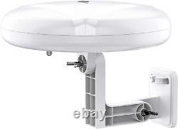 HDTV Antenna 360° Omni-Directional Reception Amplified Outdoor TV Antenna Lon