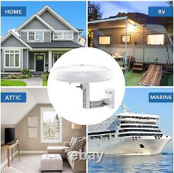 HDTV Antenna 360° Omni-Directional Reception Amplified Outdoor TV Antenna Lon