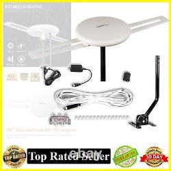 HDTV Antenna 360° Omnidirectional Amplified 150 Miles Standard Kit Plus J Pole