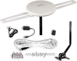 HDTV Antenna 360° Omnidirectional Amplified Outdoor TV Antenna up to 150 Miles