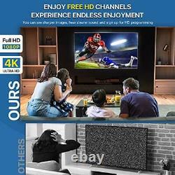 HDTV Outdoor Amplified TV Antenna 360° Omni-Directional Digital HD 1080P 4K
