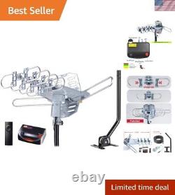 High-Gain 150-Mile Outdoor HDTV Antenna with 40FT Cable & Full Installation Kit