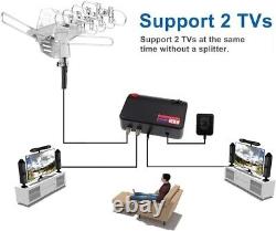 High-Gain 150-Mile Outdoor HDTV Antenna with 40FT Cable & Full Installation Kit