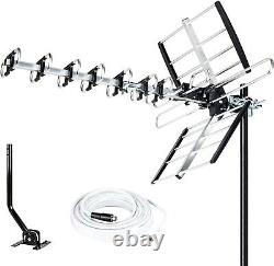 Innovative 2024 HDTV Antenna 200 Miles, Supports 4 TVs & Hassle-Free Install