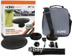 KING OA1501 OmniGo Portable Omnidirectional HDTV Over-the-Air Antenna Black