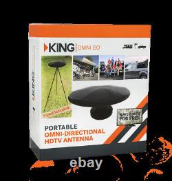 KING OmniGoT Omni-Directional Portable Over-the-Air Amplified HDTV TV Antenna