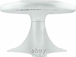 KING OmniPRO Omni-Directional Over-the-Air Amplified HDTV RV TV Antenna WHITE