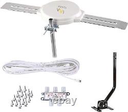 LAVA Outdoor TV Antenna Omnidirectional 360 Degree HD TV 4K Omnipro Amplified