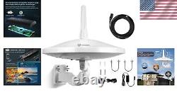 Lightweight Outdoor Dual Omni-Directional Antenna for 4K Reception 33ft Cable