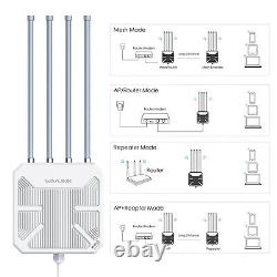 Long Range AX3000 WiFi 6 Mesh Range Extender Outdoor Dual Band WiFi Repeater