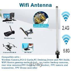 Long Range Wifi Antennas Outdoor Omni-Directional External Dual Band 2.4G 5.8G