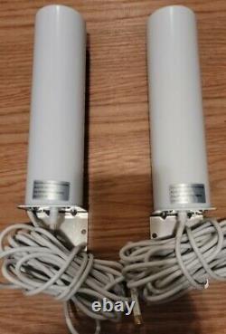 Lot of 2 High 10-12dBi Dual SMA Male 698-2700 MHz 3G/4G LTE Omni-Directional