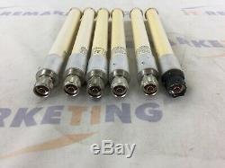 Lot of (6x) Cisco AIR-ANT5180V 4.9-5.8GHz 8 dBi Omnidirectional Antennas QTY