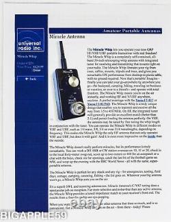 Miracle Whip Antenna Offers Great 21 Match For QRP Transceivers 3.5 to 450 MHz