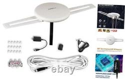 Newest 2020 HDTV Antenna 360° Omni-Directional Reception Amplified Outdoor