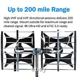 Newest 2021 Five Star Multi-Directional 4V HDTV Antenna up to 200 Mile Rang
