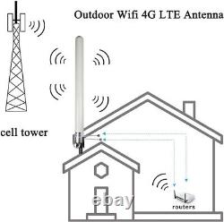 Omni-Directional 4G LTE Antenna for Routers with 10m Extension Cables & Adapters