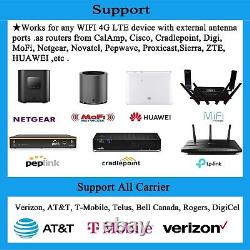 Omni-Directional 4G LTE Antenna for Routers with 10m Extension Cables & Adapters