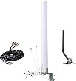 Omni-Directional 4G LTE MIMO Antenna with 10M Cable for Enhanced Internet Speed