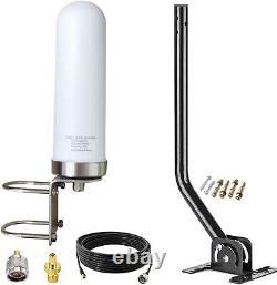 Omni Directional Cellular Antenna Kit 698-6000MHz 10dBi with Pole Included