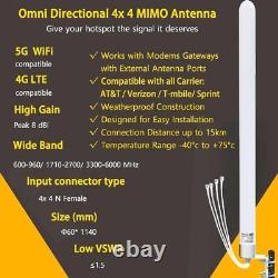 Omni Directional MIMO 4x4 Antenna 5G WiFi Outdoor 4G LTE Antennas for T-Mobil