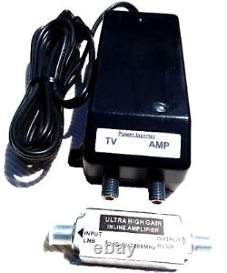 Omni Directional Outdoor VHF UHF FM HDTV Antenna / 60dB Preamplifier