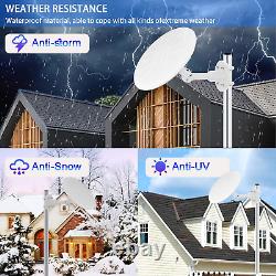 Omni Directional TV Antenna Outdoor, Outdoor Antenna for Smart TV, 720° Long Ran