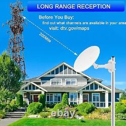 Omni Directional TV Antenna Outdoor, Outdoor for Smart Large, WHITE