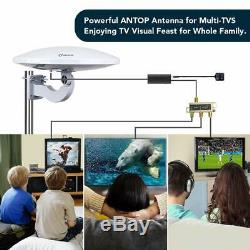 Omni directional HDTV Antenna 360 Degree Reception With Amplifier Booster 4G LTE