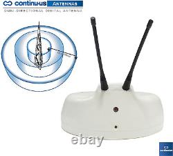 Omnidirectional Amplified RV TV Antenna Continu. Us HD Ready 360° Digital Recep