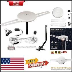 Omnidirectional Outdoor HDTV Antenna Up to 150 Miles with Installation Kit