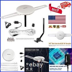 Outdoor 360° HDTV Antenna Kit 150-Mile Range, Supports 4 TVs, Easy Install