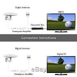 Outdoor Amplified HDTV Antenna, ANTOP UFO 360 ° Omni-directional Receptio. New