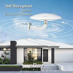 Outdoor Amplified HDTV Antenna, ANTOP UFO 360 Omni-directional Reception, 65 For