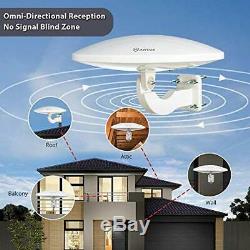 Outdoor HDTV Antenna, ANTOP UFO 360° Omni Directional TV Antenna 65 Mile Range w