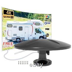 Outdoor TV Antenna 360° Omni-Directional Reception Long 100+ Miles Range Enha