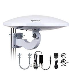 Outdoor TV Antenna Antop Omni-Directional 360 Degree Reception Range Amplifier