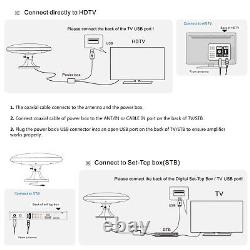 Outdoor TV Antenna Outdoor Digital HDTV Antenna, RV TV Antenna Amplified Digi