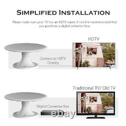 Outdoor TV Antenna RV TV Antennas Roof Mounted, RV TV RV Antenna White