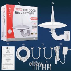 Outdoor Tv Antenna 1Byone 720°Omni-Directional Reception Tv Antenna Built-In