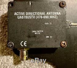 PAIR Shure UA870USTV Active Omni-Directional Wireless Mic Antenna 470-698 MHz