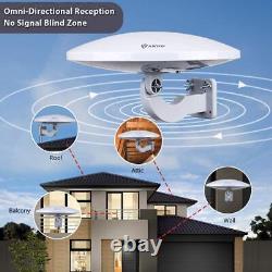 PL-414BG HDTV Antenna UFO 360° Omni-Directional Reception with Smartpass Ampl