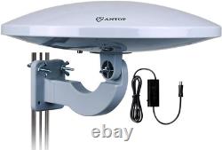 PL-414BG Outdoor Amplified HD TV Antenna UFO Long Range with Built-In Amplifier