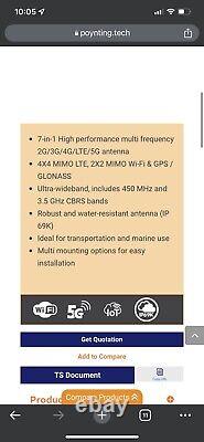 Poynting MIMO-0003-V2-17 Antenna LTE/GPS/WIFI Antenna in Box RV