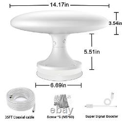 RV TV Antenna for Smart TV Outdoor, 720° Long Range Omni directional Receptio