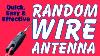 Random Wire Antenna Urban Portable