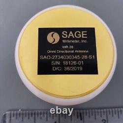 SAGE Millimeter Omni-Directional Antenna, Model SAO-2734030345-28-S1, 45 Degree
